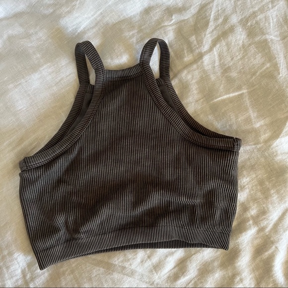 High neck ribbed bralette - Picture 3 of 4